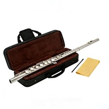 C Flute 16 Key Closed Hole - Beginner Flute to Professional Concert Flute  N...