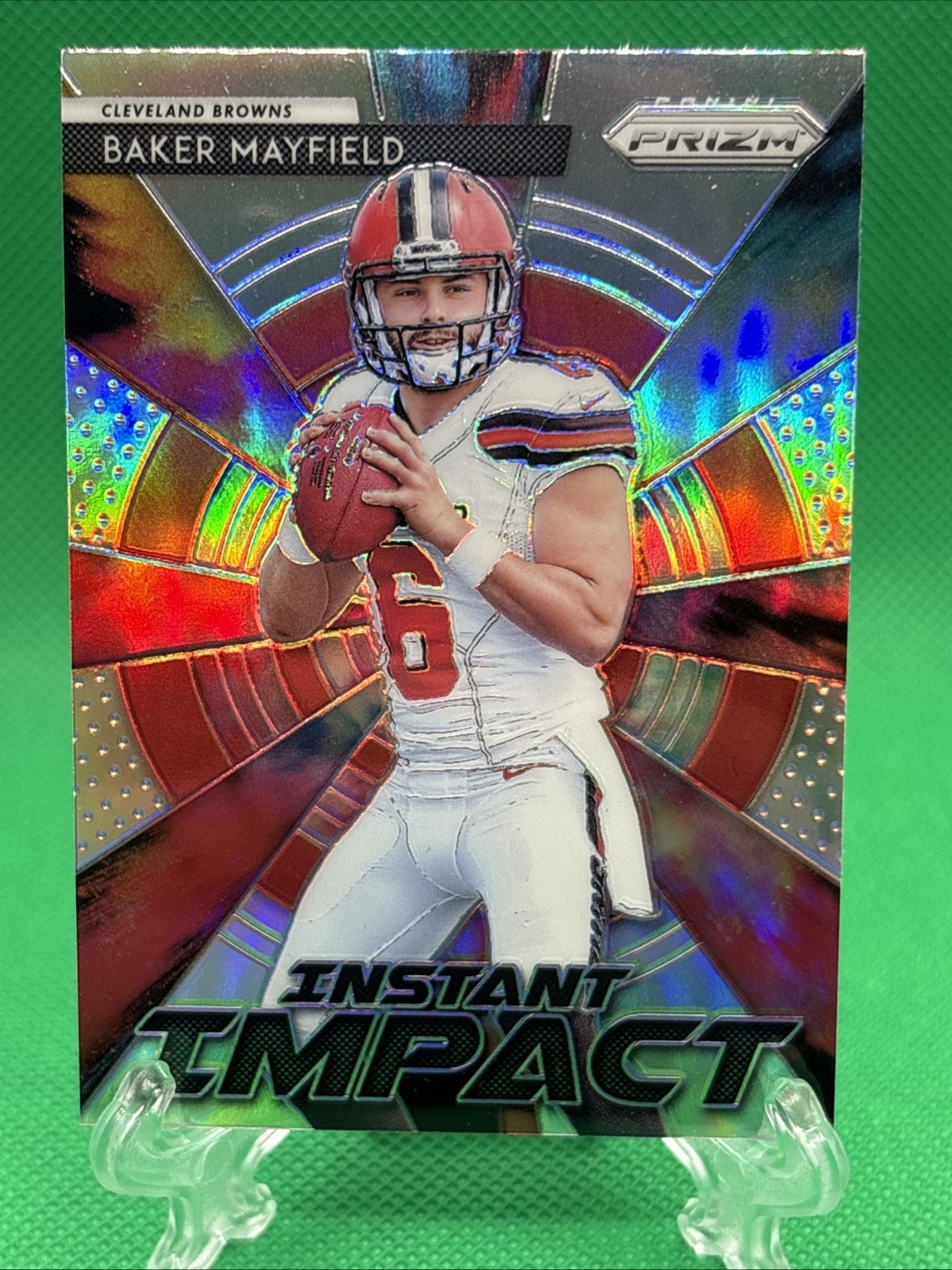 2018 Panini Prizm BAKER MAYFIELD Instant Impact Silver Prizm #II-1 Browns Bucs