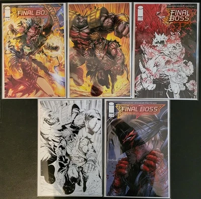 Final Boss #1, Lot of 5 Standard Covers, NM/Better