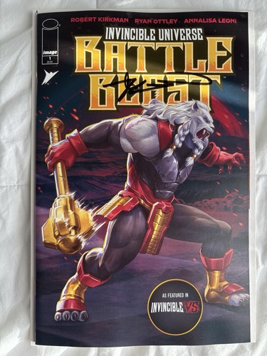 Battle Beast #1 Comic Panel Variante signiert Kirkman SDCC 2025 GEMINI SHIP