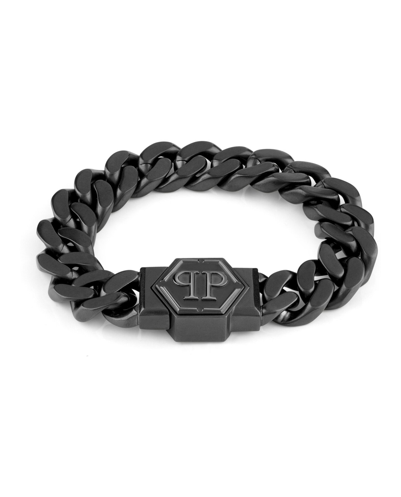 Philipp Plein Mens Hexagon Cuban Links Bracelet 76990₽