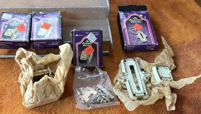 Vtg Amerock Bonaventure Collection Lot - Security Door Chain Guard, 3 Hinge Set