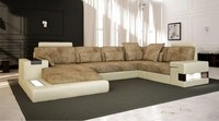 Wohnlandschaft Sofa Couch Polster Vintage Sofas Ecke Ecksofa U-Form Neu