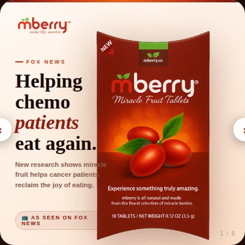mberry Miracle Berry Tablets | 2 Pack (20 Tablets) Official mberry Brand