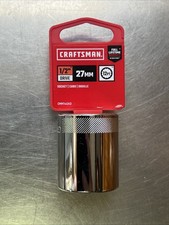 New Craftsman Shallow Socket Metric 12-inch Drive 27mm 12-point Cmmt44243