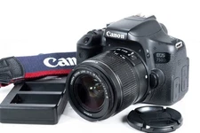 Canon EOS 750D 24.2MP DSLR Camera + 18-55mm III Lens + Battery, Strap & Charger