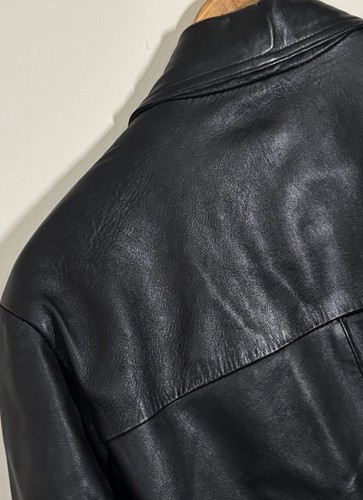 AVIATRIX Single-Breasted Leather Jacket Black Mens Medium Heavyweight Lined - Picture 9 of 19
