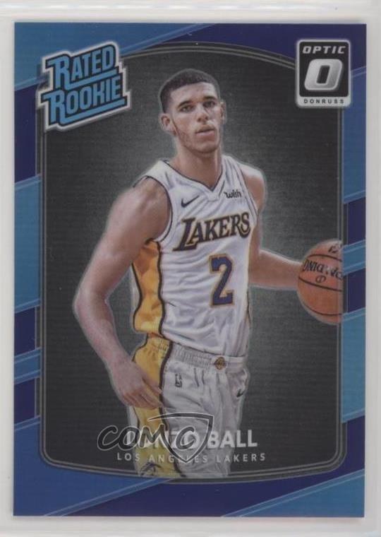 2017-18 Panini Donruss Optic Rated Rookie Purple Prizm Lonzo Ball #199 2zu