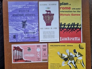 Olympic Games Memorabilia Rome 1960 five items
