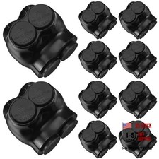 Pcs Insulated Multi Cable Connectors 2 Port Single 10 3/0-6 AWG Wire Range