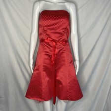 Vtg Jessica McClintock Gunne Sax Women's Red Polka Dot Rockabilly Dress 11/12