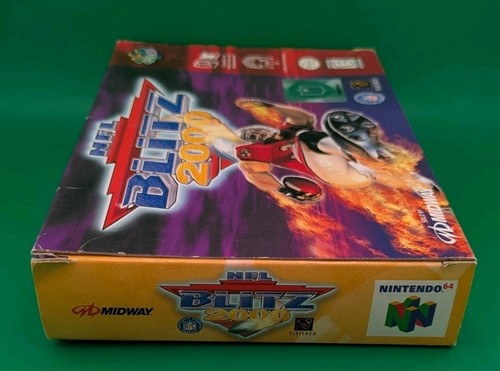 NFL Blitz 2000: Nintendo 64 N64 Embalaje Original Caja y Manual SIN JUEGO - Imagen 4 de 17