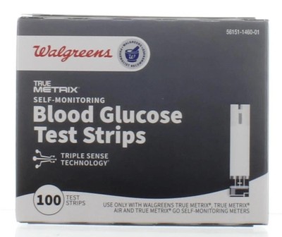 Walgreens True Metrix Glucose Test Strips 100ct - Exp. 03/2027+ *FREE SHIPPING*