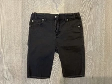 Appaman Boys Bermuda Jean Shorts Black Size 8