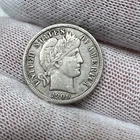 1906 Barber Dime. 90% Silver.  Nice Higher Grade Old US Coin!