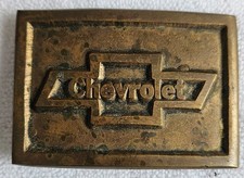 Unique Vintage Chevrolet Chevy Belt Buckle Brass