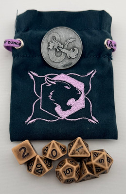 Ancient Tome UNDERMOUNTAIN Waterdeep Dice Set | Necrotic Shroud Displacer Beast