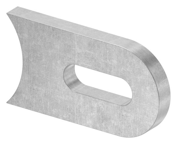 AnschweißLasche Lasche Schmiedeeisen 50X30X6 Mm Stahl Roh S235JR Ø 42,4 Mm FeNau-image