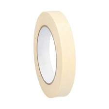 Masking Tape 1" x 60 Yards Ivory 5.2 Mil Rubber Adhesive Residue Free 36 Rolls