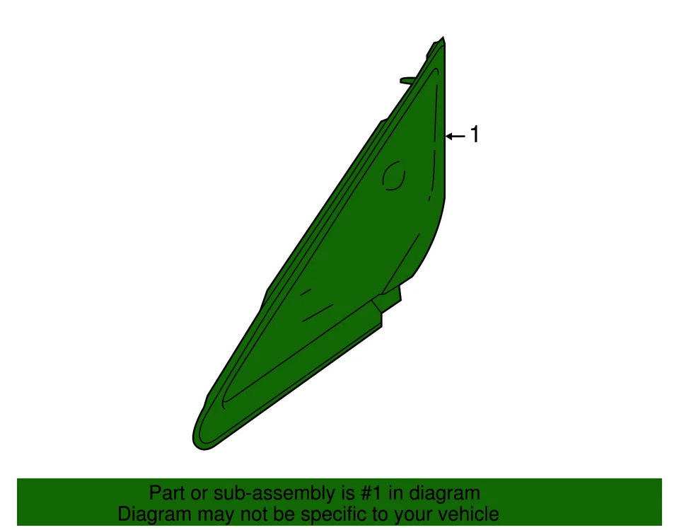 Vidrio de ventilación de puerta delantera derecha pasajero Nissan Versa Note original fabricante de equipos originales 76820-3WC0A Foto 3 de 4