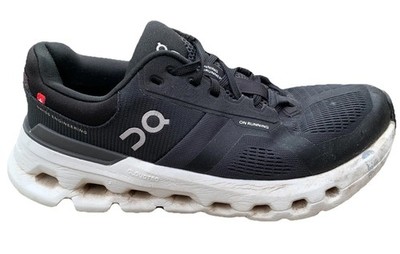 Size 8 - On Cloudrunner 2 Black White Eclipse Women's Running Walking Shoes