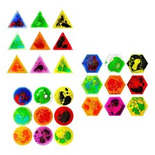 9x Sensory Soft Liquid Toys Liquid Tiles Relaxing Toys Liquid Activity Mat