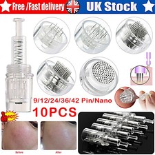 10Pcs Screw Port Needle Cartridges For Microneedle Stamp Derma Pen 9-42Pin/Nano