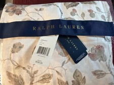 Ralph Lauren Home Queen Duvet Cover Elsie Floral Cream Cotton New
