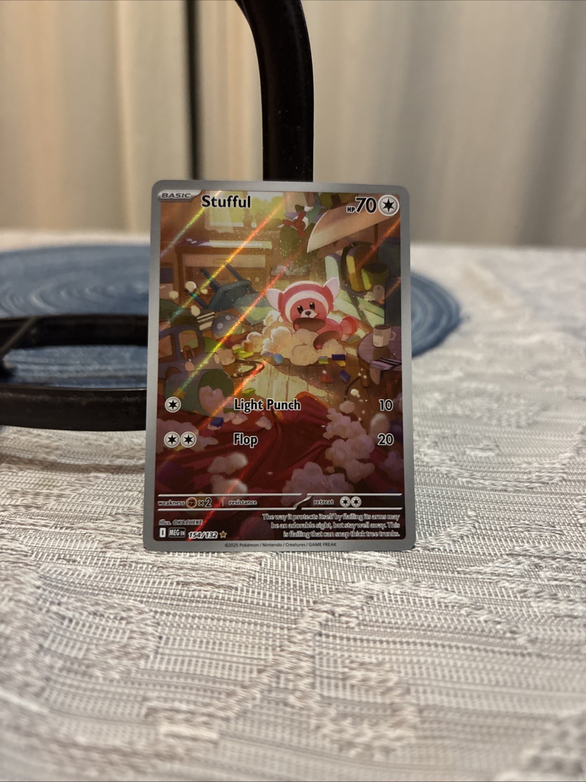 Stufful Illustration 154/132 Pokémon Mega Evolution Near Mint Condition