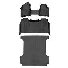 SMARTLINER A0373/B0374/J0369 2-Row Floor Liners First Row OTH +Truck Bed Mat