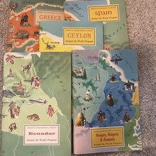 American Geographical Society Around The World Program Five Books 1 Cover Box