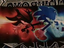 Sonic Play Mat 27“ X 12“ New