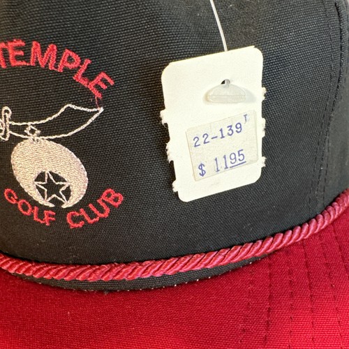 Vintage Nile Temple Shriners Golfschläger Mütze Seil Snapback Cap Texace Seattle 80er - Bild 3 von 13