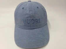 Vuori Yupoong Strapback Adjustable Hat Cap Cotton Casual Athletic Men Women Blue