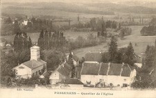 CARTE POSTALE PASSENANS QUARTIER DE L'EGLISE