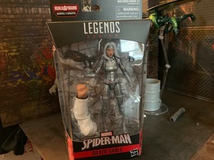 Spider-Man-Marvel-Legends-6-034-Kingpin-BAF-Silver-Sable-Action-Figure