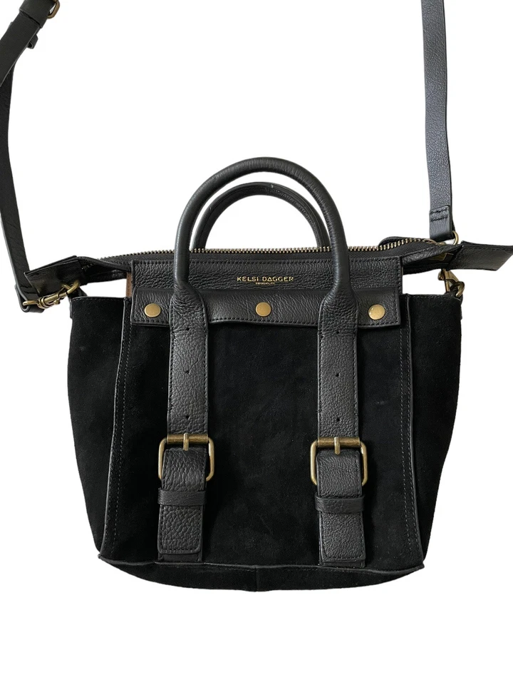 Bolso de Hombro Kelsi Dagger Brooklyn Negro Cartera Talla 10x12 De Colección Usado en Excelente Condición Foto 2 de 4