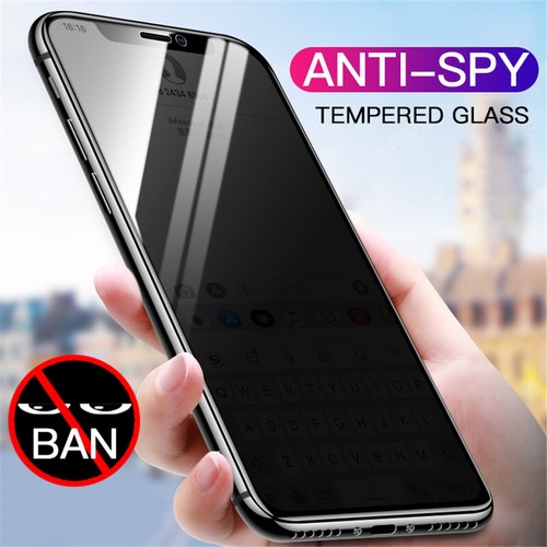  Anti Spy Vollabdeckung Schutzglas für iPhone 15 Pro Max 13 14 12 11 XR XS 7 8 - Bild 1 von 24