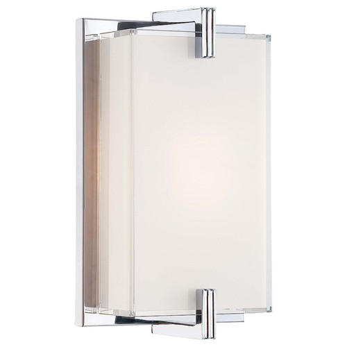 Minka George Kovacs Cubism 1 Light Wall Sconce, Chrome - P5210-077