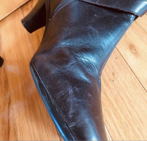 Nurture Womens Size 7.5 Brown Leather Knee High Zip Fashion Boots - Picture 9 of 11