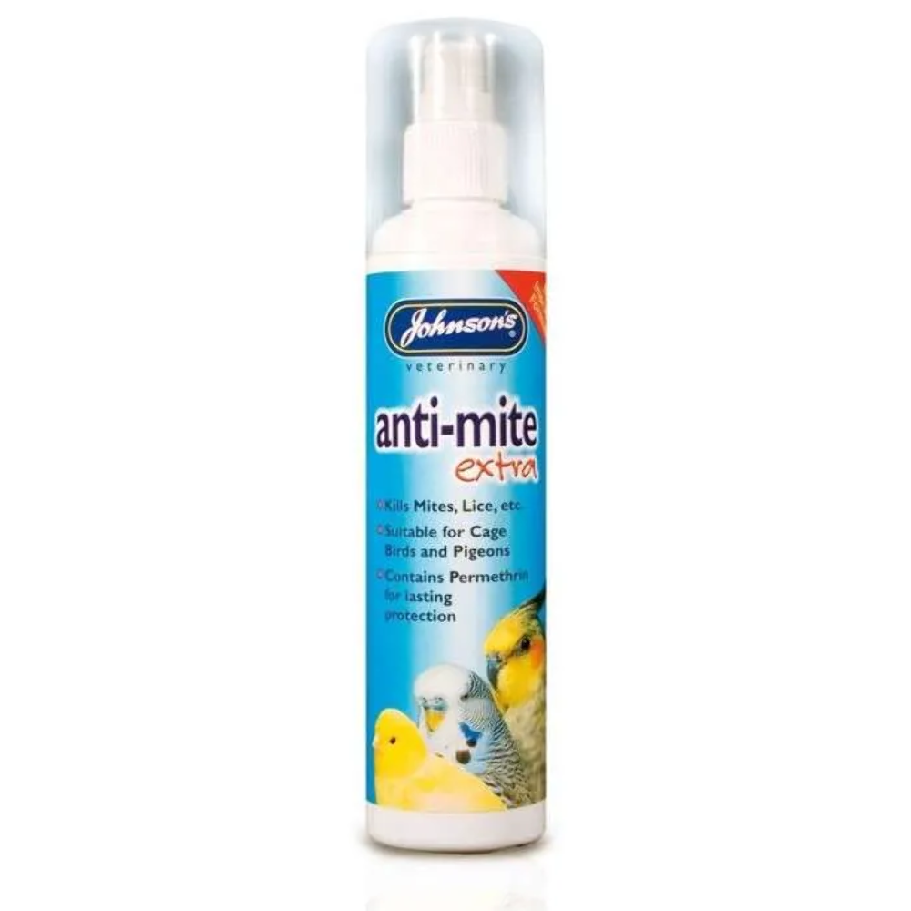 BIRD MITE SPRAY Johnson's Anti Mite Extra, 150ML x 1 or 2 Bottles