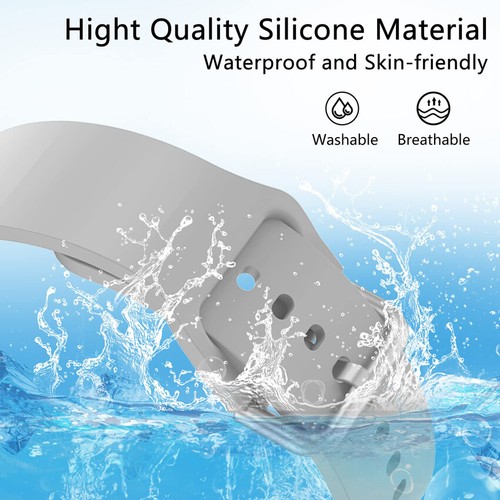For Samsung Galaxy Watch 4 5 40/44mm 5Pro 45mm Silicone Classic 42/46mm Strap - Picture 5 of 26