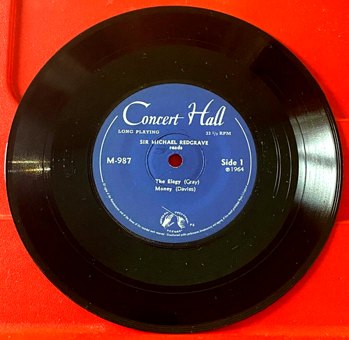 Michael Redgrave/Flora Robson Gray's Elegy/Daffodils 7" EP PC UK ORIG 1964 VINYL - Imagen 4 de 8