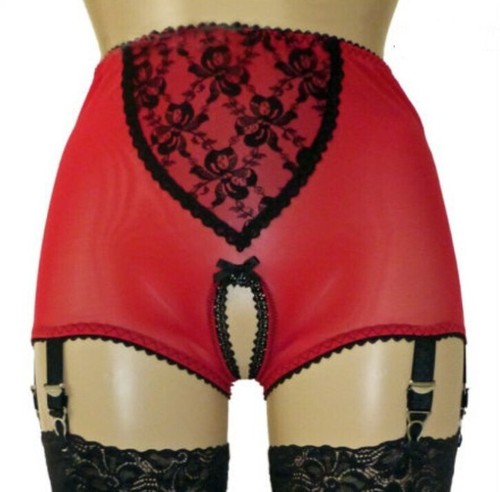 Damen Blumen Spitze Sexy Strumpfgürtel Hohe Taille Elastisch Strapse 6Schnallen/ - Bild 8 von 14
