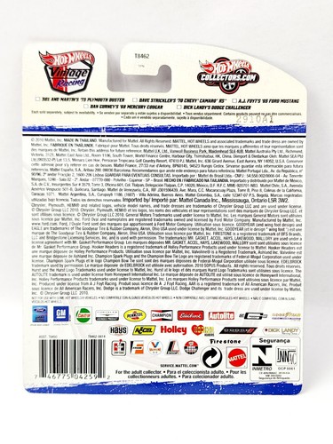 HOT WHEELS VINTAGE RACING DICK LANDYS CHALLENGER ON ERROR CARD NEW! N1003 - Picture 8 of 8