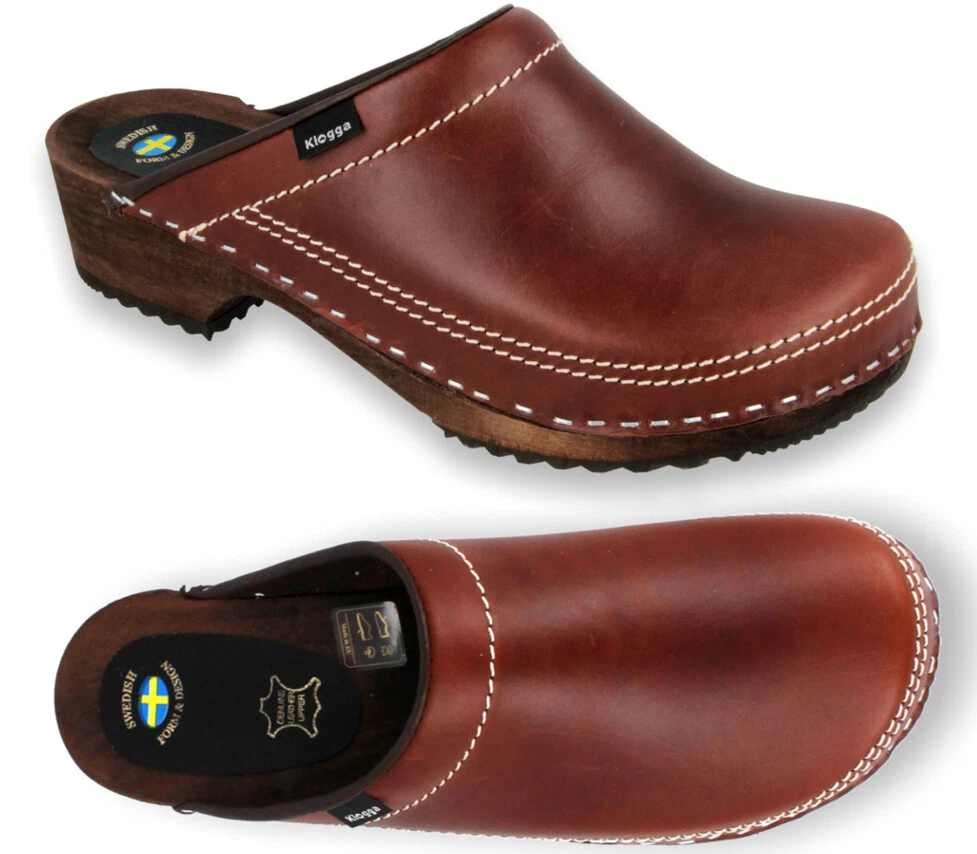 Mens sales brown clogs