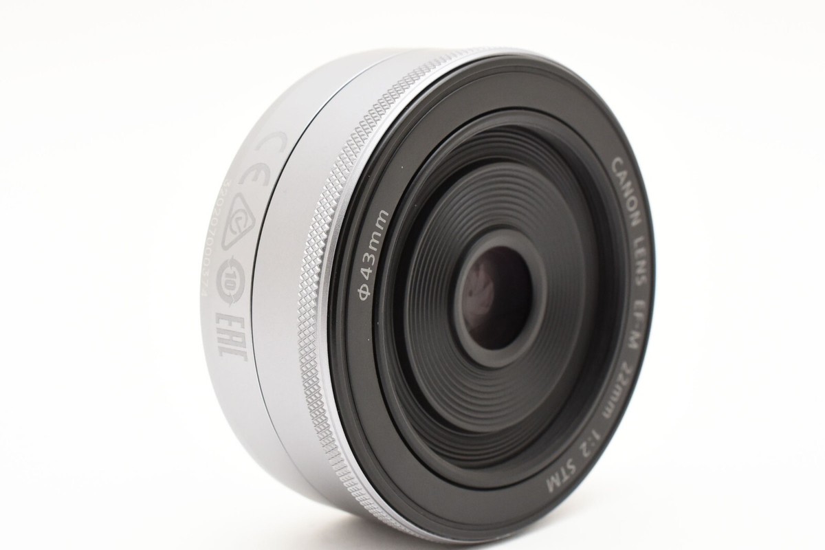 TOP MINT] Canon EF-M 22mm f2 STM wide angle lens Silver from Japan