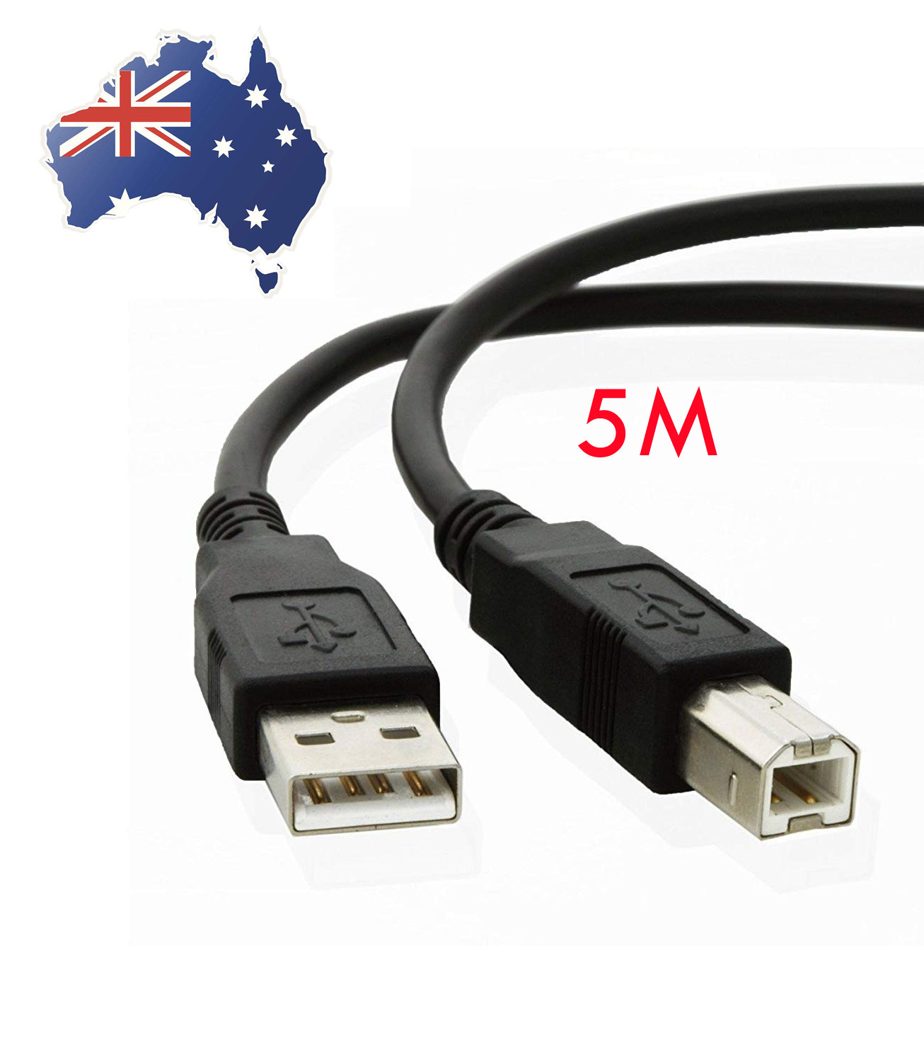 Universal Printer Cable USB 2.0 Type A Male to B for Brother Epson Canon Scanner - Picture 9 of 9