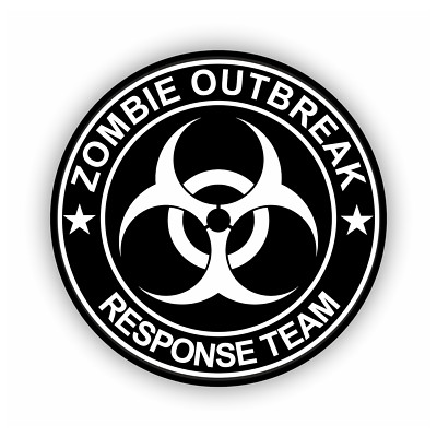 10cm Autoaufkleber Sticker Decal Zombie Outbreak Response Team Alle Farben F3476