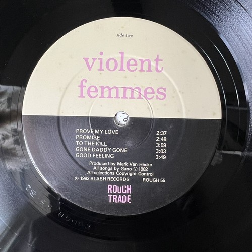 Violent Femmes – Violent Femmes Vinyl LP 1983 UK First Press ROUGH55 Slash VG+ - Foto 8 di 11